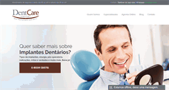 Desktop Screenshot of dentcarecenter.com.br