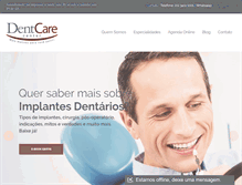 Tablet Screenshot of dentcarecenter.com.br